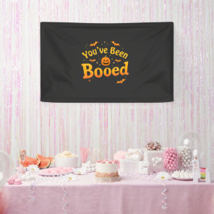 You've been booed Spooky Pumpkin Halloween Banner