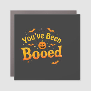 You've been booed Spooky Pumpkin Halloween Car Magnet