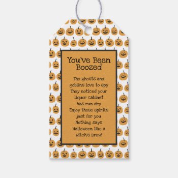 You've Been Boozed Gift Tag by SAGiftsandDesign at Zazzle