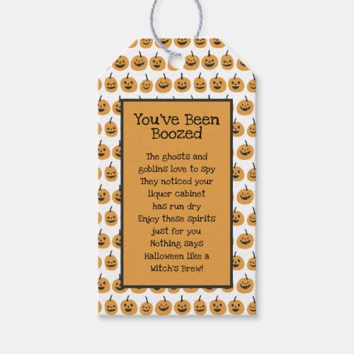 Youve Been Boozed Gift Tag