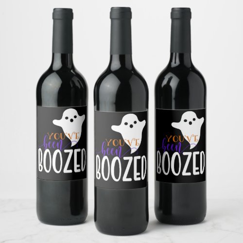 Youve Been Boozed Wine Label