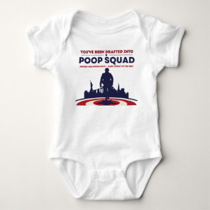 You've been drafted into Poop Squad - Pregnancy Baby Bodysuit