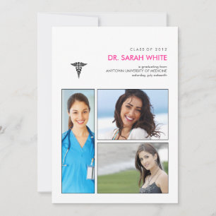 You've been framed Caduceus Medical Graduation Inv Invitation