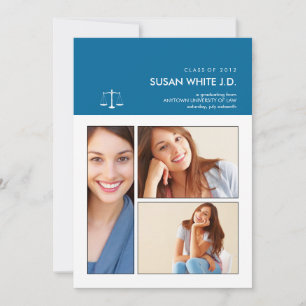 You've been framed Law Graduation Invitation