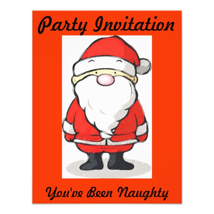 You've Been Naughty   Party Invitation