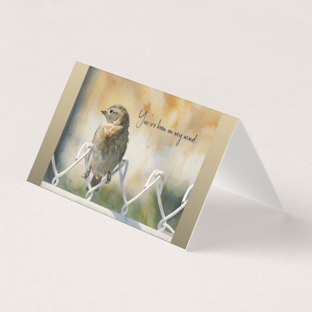 You've been on my mind... Thinking of You Card (Front)