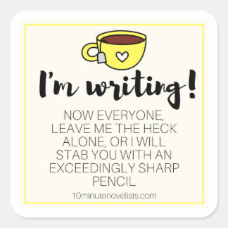 You've been warned stickers! square sticker