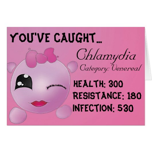 You've caught... Chlamydia Cards (Front Horizontal)