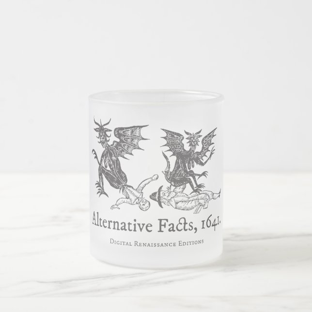 You've come a long way, Conway Frosted Glass Coffee Mug (Center)