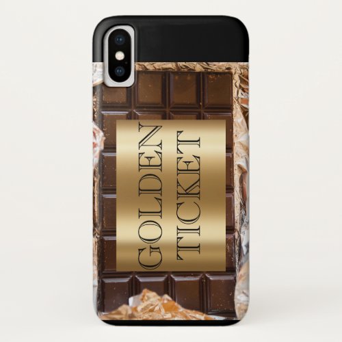 Youve found the golden ticket Chocolate bar iPhone X Case