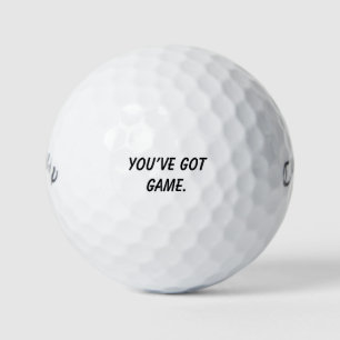 'You've Got Game' Swagger, Tournament Gifts Golf Balls
