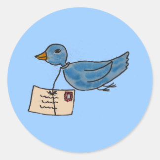 You've got mail classic round sticker