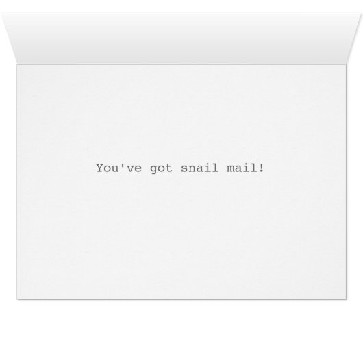 You've got snail mail card #5 (Inside Horizontal (Bottom))