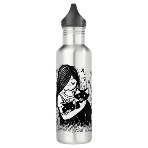 Youve got this _ All is stillness and silence  Stainless Steel Water Bottle