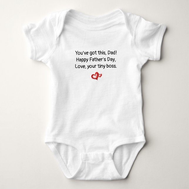 You've Got This Dad, Father's Day Gift From Baby,  Baby Bodysuit (Front)