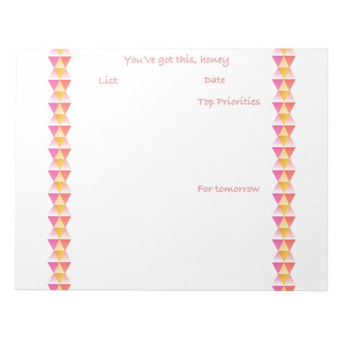 Youve Got This Honey daily organizer Notepad