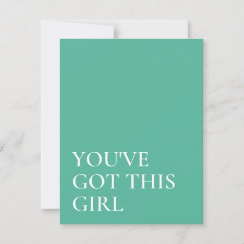 Youve Got This Inspirational Quote  Note Card