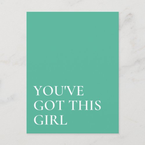 Youve Got This Inspirational Quote  Postcard