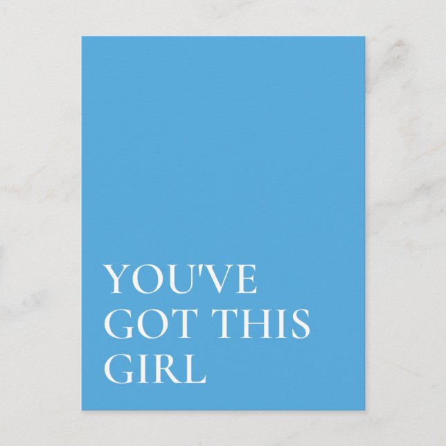You've Got This Inspirational Quote  Postcard (Front)