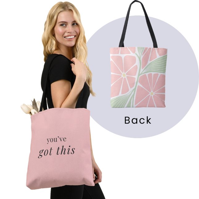 You've got this - Pastel Pink Affirmation  Tote Bag (Creator Uploaded)