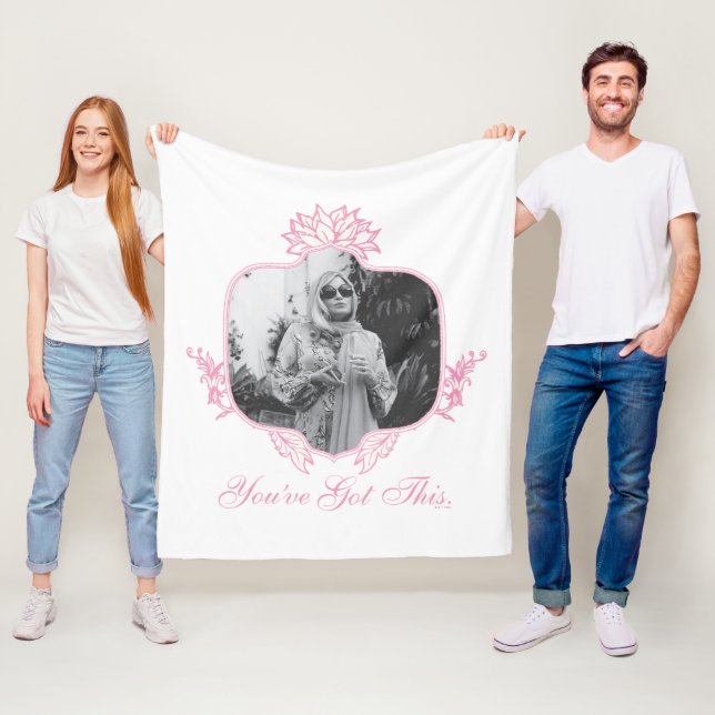 You've Got This - The White Lotus Fleece Blanket (In Situ)