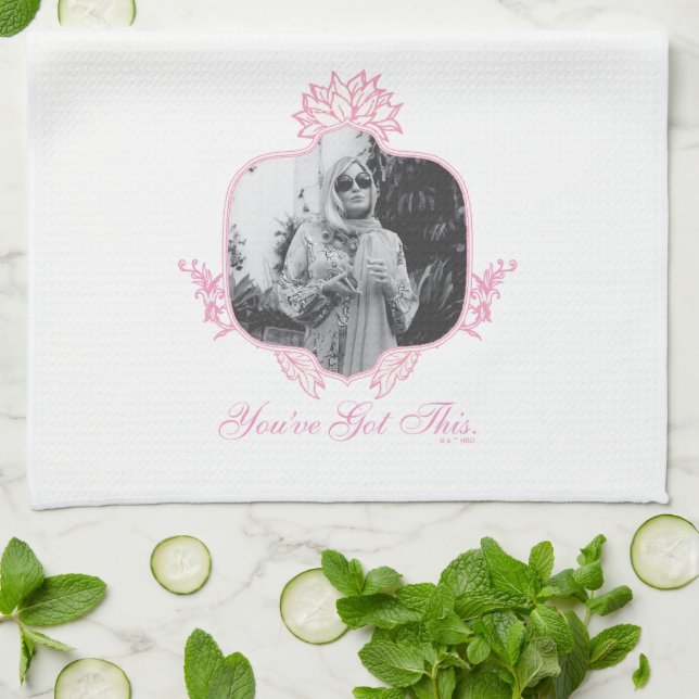 You've Got This - The White Lotus Kitchen Towel (Folded)