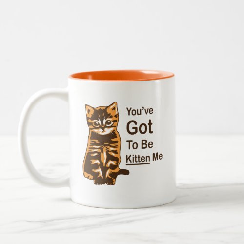 Youve Got To Be Kitten Me Cute Cat Mug