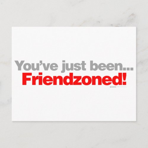 Youve Just Been Friend zoned _ cute girl boy Postcard