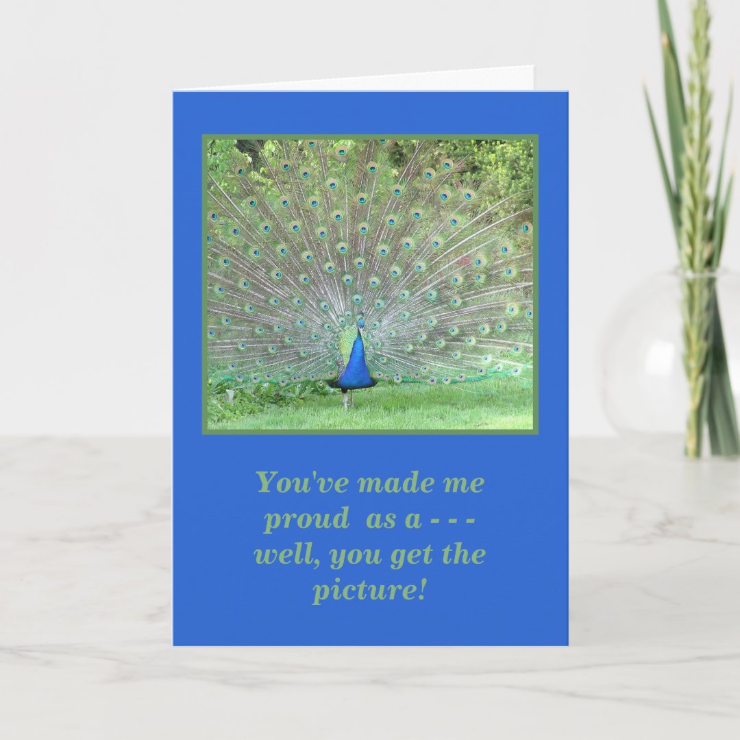 you-ve-made-me-proud-as-a-peacock-peacock-photo-card-zazzle