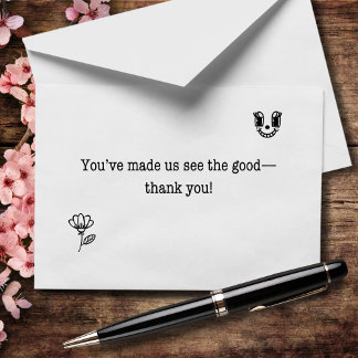 You've Made Us See The Good Thank You Card