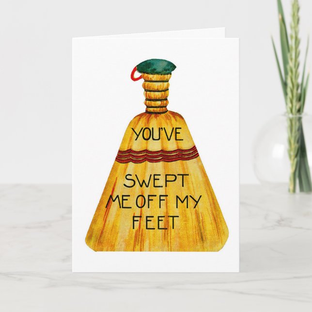 You've Swept Me Off My Feet Holiday Card (Front)