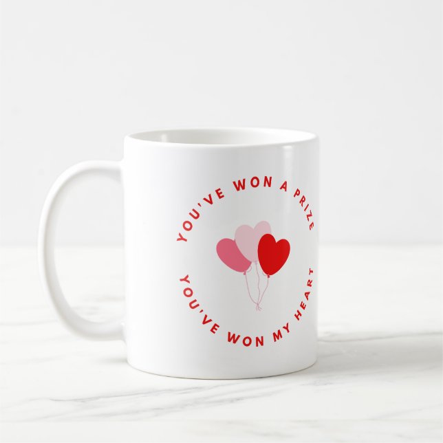 YOU'VE WON MY HEART COFFEE MUG (Left)