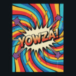 YOWZA! Swirl Explosion : Vintage Pop Art Poster<br><div class="desc">Transport yourself to a vibrant world of classic comic books and retro pop art with this explosive poster. This design isn't just an image; it's a dynamic visual shout, perfectly capturing the energy and excitement of mid-20th-century pop culture. What makes it truly special is its faithful adherence to the genre's...</div>