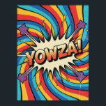 YOWZA! Swirl Explosion : Vintage Pop Art Poster<br><div class="desc">Transport yourself to a vibrant world of classic comic books and retro pop art with this explosive poster. This design isn't just an image; it's a dynamic visual shout, perfectly capturing the energy and excitement of mid-20th-century pop culture. What makes it truly special is its faithful adherence to the genre's...</div>