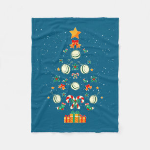 Yoyo Christmas Tree Xmas  Fleece Blanket