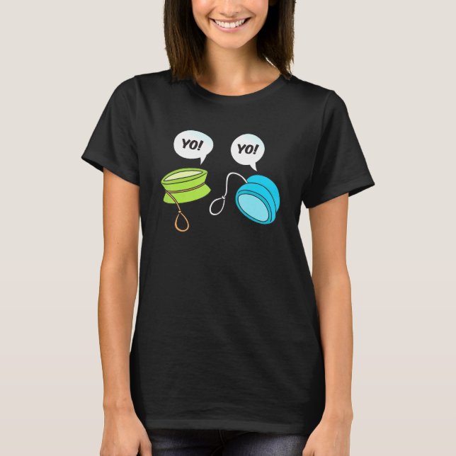 Yoyo Greeting Each Others Yo Yo Yoyo Master T-Shirt (Front)