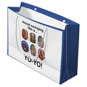 Yoyo Mood Swings Like A Yo-Yo Funny Large Gift Bag