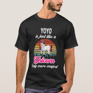 Yoyo Retro Unicorn Vintage Sunset T-Shirt