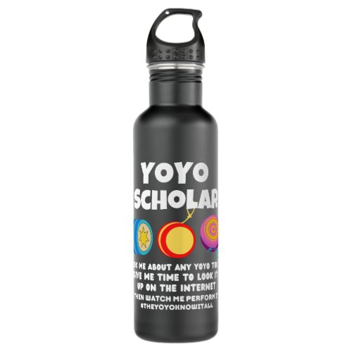 Yoyo scholar yoyo know it all   stainless steel water bottle