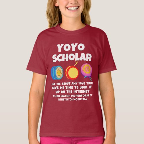 Yoyo scholar yoyo know it all T_Shirt