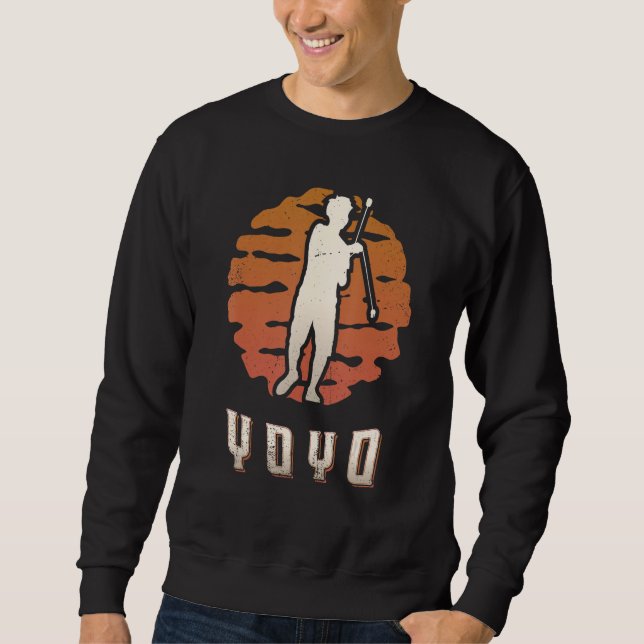Yoyo Vintage Retro Classic Sunset Sweatshirt (Front)