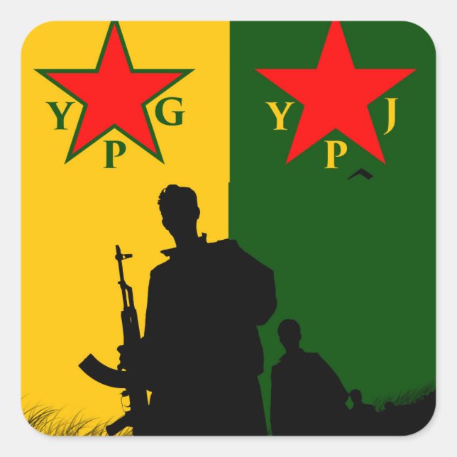 ypg-ypj square sticker (Front)