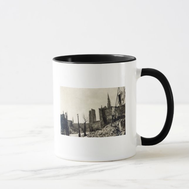Ypres from Rue de Ville, June 1915 Mug (Right)