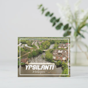 Ypsilanti Michigan Dam Postcard