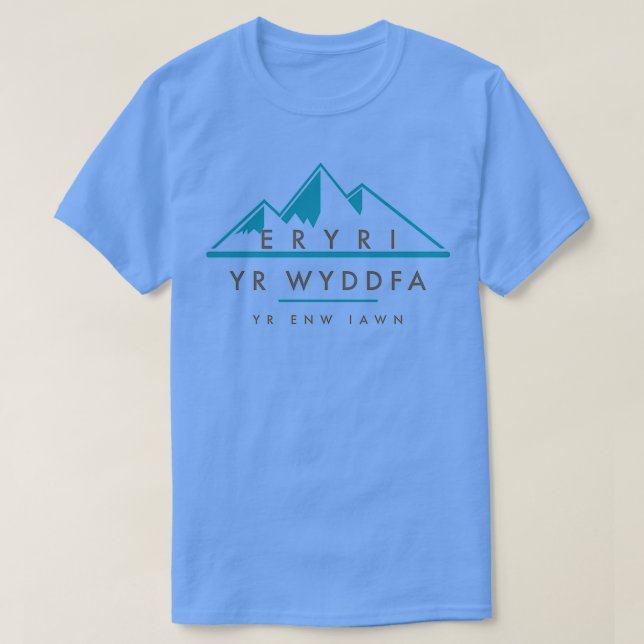 Yr Wyddfa Yr Enw Iawn T-Shirt (Design Front)