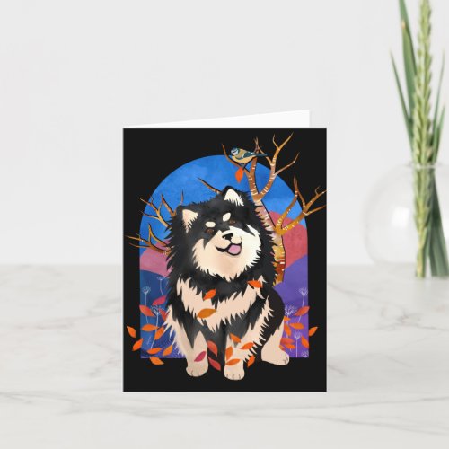 YRSA IN AUTUMN  _ Finnish Lapphund Art cards