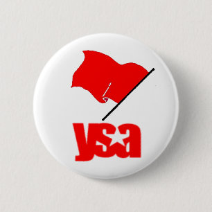 YSA Red Flag Pinback Button