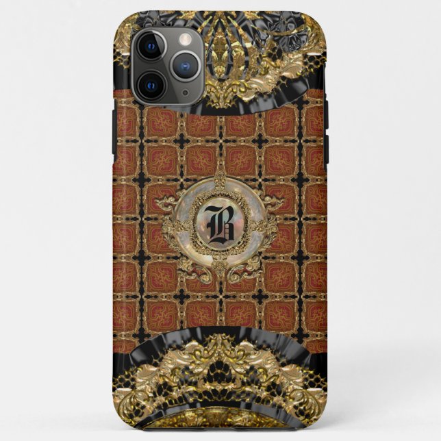 Ysabeau Gothic Baroque Style Beautiful Monogram Case-Mate iPhone Case (Back)