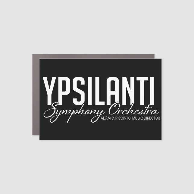 YSO Black Car Magnet (Front)