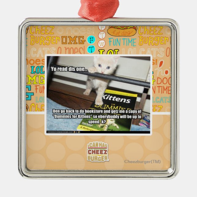 Yu red dis one.. metal ornament (Front)